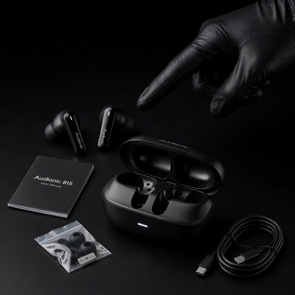 Audionic Trance Airbud 815 Wireless Earbuds with ANC, 120H Playtime & 45ms Gaming Mode