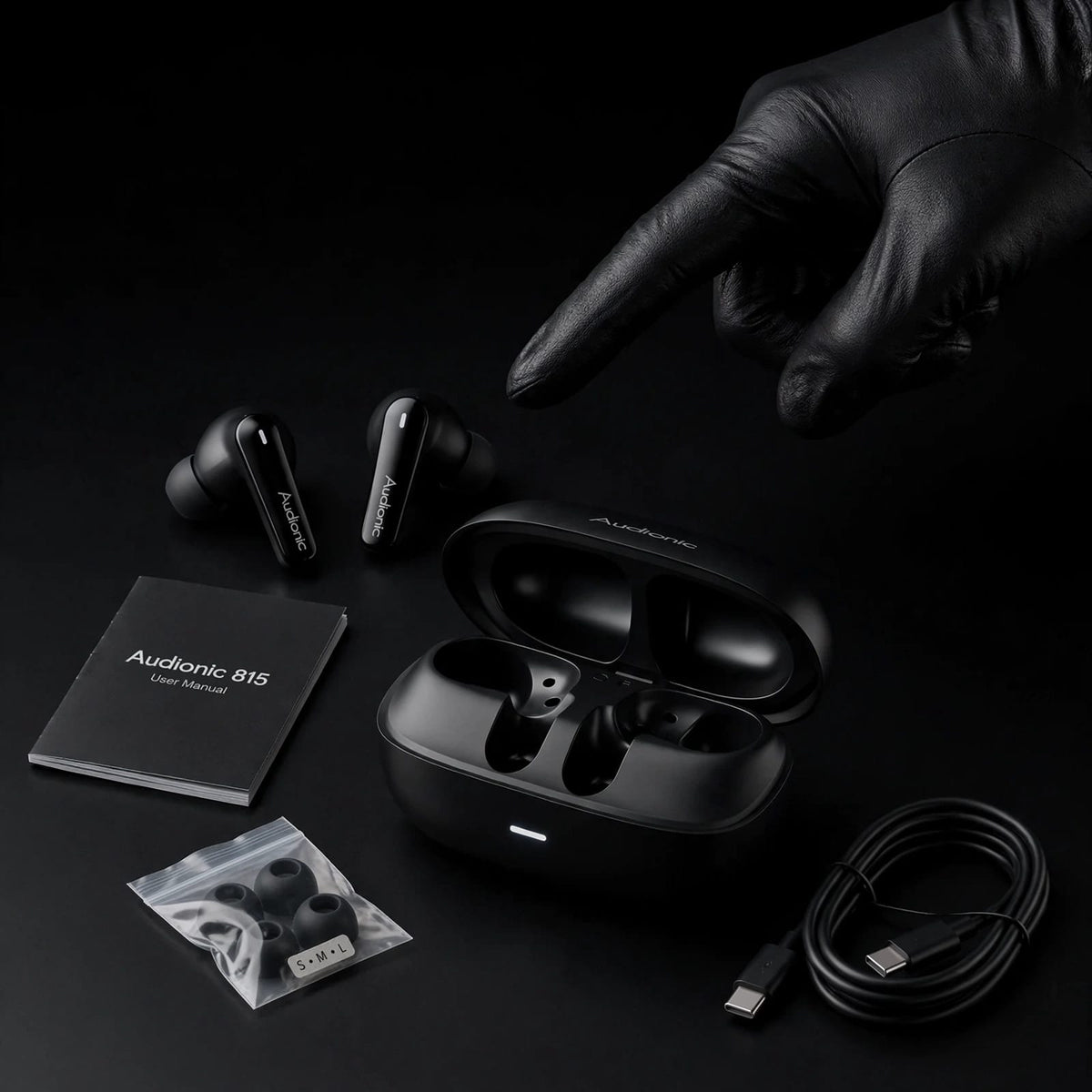 Audionic Trance Airbud 815 Wireless Earbuds with ANC, 120H Playtime & 45ms Gaming Mode