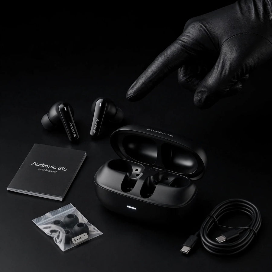 Audionic Trance Airbud 815 Wireless Earbuds with ANC, 120H Playtime & 45ms Gaming Mode